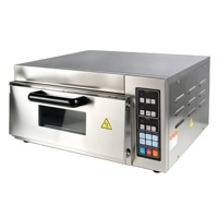 Nouveau four à pizza commercial de comptoir, électrique, en acier inoxydable, à un ou deux niveaux, four de cuisson professionnel pour boulangerie, pizzeria