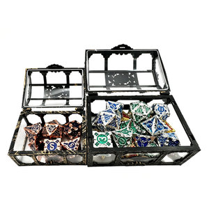 Caja de Dados Portátil Mini de Acrílico para DND, Caja de Dados Transparente de Acrílico con Cierre a Presión, Accesorio para Juegos de Mesa RPG, Viajes y Campamento al Aire Libre - Product Image 2