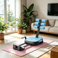 Appareil d'exercice abdominal unisexe multifonctionnel pour sit-ups et crunches avec assistance à l'étirement pour la taille et l'abdomen