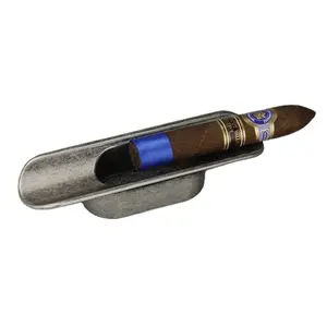 Cenicero <span class=keywords><strong>de</strong></span> metal clásico para cigarrillos, minicenicero <span class=keywords><strong>de</strong></span> <span class=keywords><strong>bronce</strong></span> <span class=keywords><strong>de</strong></span> lujo para exteriores - Product Image 1