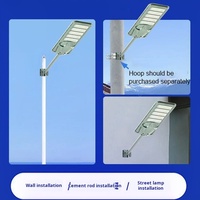 Lampadaires alimentés par l'énergie solaire fabricant prix aluminium étanche Ip65 100w 200w 300w 400w 500W zones rurales lampes solaires à LED