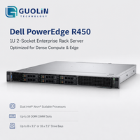Server Dell PowerEdge R450 1U Baru, Dual Intel Xeon Scalable AI Edge Compute Enterprise Business Server