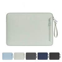 Funda Protectora Ligera, Antigolpes, Acolchada y de Terciopelo Suave para Laptop de 13, 14 y 15 Pulgadas, con Doble Cremallera, Moderna, para MacBook