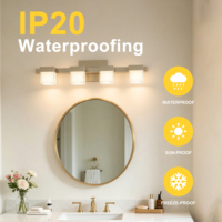 Applique murale extérieure carrée moderne en fer, design linéaire nickelé, LED IP20, durable, 3000K, garantie 3 ans, pour salle de bain