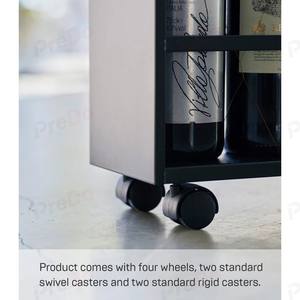 ชั้นวางของในครัวแบบมินิมอลทรงเพรียวบาง ทำจากโลหะ สำหรับจัดเก็บของข้างตู้เย็น หลายชั้น ประกอบง่าย - Product Image 2