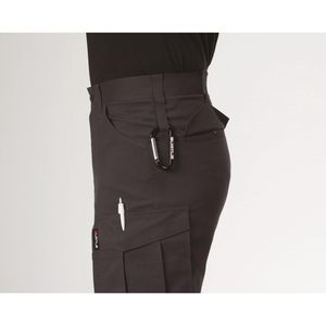 Pantalon cargo décontracté en toile brodée pour femme Burtle, noir 9092-35-S, séchage rapide, 3,8 étoiles sur 5 - Product Image 5