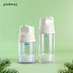 Flacon pompe sans air AS – 50ml 80ml 100ml 120ml 150ml Distributeur en plastique rechargeable pour cosmétiques - Product Image 1