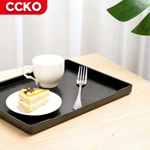 Hotel Restaurant Cafe Shop Bar Decorative Non Slip <strong>Plastic</strong> Tea Fruit <strong>Dessert</strong> Buffet Food Service <strong>Tray</strong> Melamine Serving <strong>Trays</strong> Set - Product Image 3