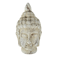 Statue de tête de Bouddha en magnésie (MGO) 31 cm (12 pouces) – Décoration de jardin vintage pour extérieur et intérieur – Prix usine – Vente en gros personnalisée