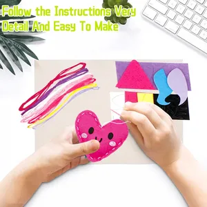 ชุดงานฝีมือเย็บผ้าสักหลาด Jumon DIY - ชุดวัสดุทำจากขนสัตว์ รูปสัตว์และธรรมชาติ ของเล่นเสริมพัฒนาการสำหรับเด็กและวัยรุ่น JSD-14 - Product Image 5