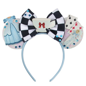 Diadema de Orejas de Ratón con Lentejuelas de Diseño Personalizado para Fiestas, con Lazo y Gorro de Chef, Estilo Dulce para Mujer, Ajustable - Product Image 3