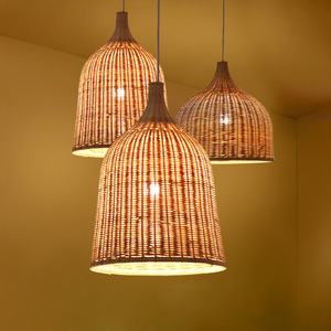 Lámpara de bambú hecha a mano, cesta de ratán, lámpara de araña, pantalla Natural para habitación, Hotel, lámpara colgante de bambú, decoración del hogar, accesorios de iluminación - Product Image 5