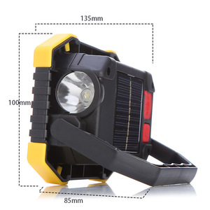 ソーラーポータブルキャンプランプ緊急作業灯10W COB <span class=keywords><strong>LED</strong></span>プラスチック内蔵バッテリー屋外用 - Product Image 4