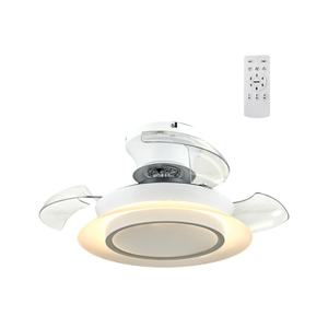 Ventilador de Techo Retráctil con Luz LED de 42 Pulgadas, Ventiladores de Techo Invisibles de Bajo Consumo con Luces y Control Remoto - Product Image 1