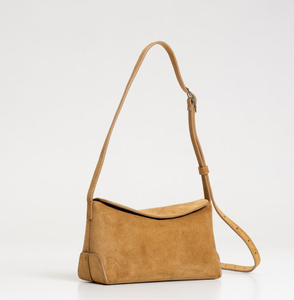 Bolso bandolera popular de gamuza con logotipo personalizado, nuevo diseño, portátil, con cubierta de PU, bolso cruzado plano para mujer. - Product Image 3