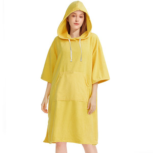Toalla de Baño con Capucha de Microfibra Gruesa, Secado Rápido, Capa para Nadar, Playa, <span class=keywords><strong>Surf</strong></span>, Bata de Cambio para Hombre y Mujer, <span class=keywords><strong>Poncho</strong></span> Toalla - Product Image 2