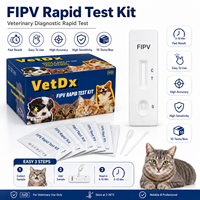 Kit de test rapide FIV FELV FCOV HW pour le syndrome immunodéficienceux félin, la leucémie, le coronavirus et la dirofilariose chez le chat