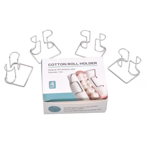Clip de Ortodoncia Dental de Acero Inoxidable Autoclavable Directo de Fábrica, Portarrollos de Algodón de 4 Piezas para Uso Dental - Product Image 3