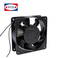 ECQ Electric AC 220v 120x120x38mm Hitam Chassis Server Aliran Udara Sumbu Ganda 109R1212H1011 Kipas Pendingin Aksial