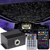 Professionelle Niederspannungs-10W-Glasfaser-Lichtquellen mit Einzelanschluss und Doppelrädern DMX LED-Lichtquelle für Sternenhimmel-Projekte