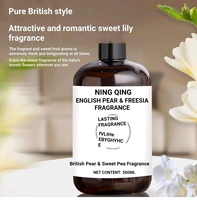 Parfum d'ambiance liquide pour voiture aux huiles essentielles, senteur Poire Britannique et Lys de Bébé
