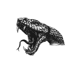 Tatuajes Temporales Personalizados para la Cara, Adhesivos de Papel Transferibles al Agua, Diseño de Serpiente y Flores, Semipermanentes, Resistentes al Agua, Arte Corporal - Product Image 4