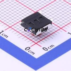 TS-1157-B-E Tactile Switch SMD Switch Single Pole Single Throw Round Button 1.6N Vertical Mount - Product Image 2