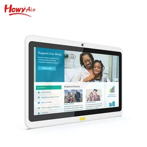 2024 yeni RK3288 endüstriyel tıbbi hastane Tablet beyaz renk 13.3 inç kapasitif dokunmatik Android Tablet AIO POE MIC PC Tablet