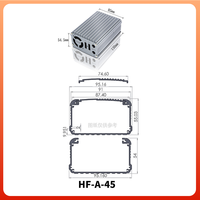 Boîtier de commande en aluminium, indice de protection IP54, taille et couleur personnalisables, utilisation électrique, surface anodisée, installation de carte de circuit