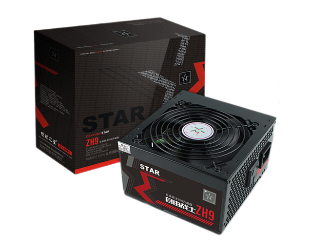 DIY ZH9 ATX Power Supply 600W 24Pin with 12cm Fan Desktop Power Source for PC Gaming in Stock