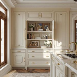 Prix d'usine, armoires de cuisine européennes modernes et luxueuses, fabricant professionnel, bois massif, design de cuisine de luxe - Product Image 5
