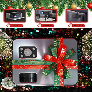 2023 vente chaude 350ANSI Lumens WiFi Smartphone même écran maison films en plein air Portable noir vendredi projecteur de noël - Product Image 6