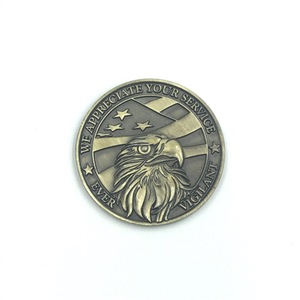 Pièce de monnaie commémorative personnalisée en alliage de zinc avec motif d'aigle en relief, souvenir touristique, cadeau - Product Image 4