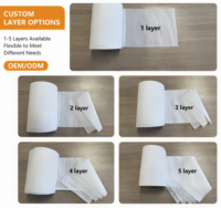 Rouleau de papier toilette en pâte de bois, doux et jetable, pour la salle de bain domestique, vente en gros, logo personnalisé OEM