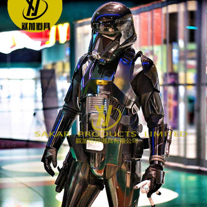 Costumes personnalisés de soldats blancs de la guerre des étoiles Cosplay adulte mascotte super héros fers mans costumes de robot à vendre - Product Image 4