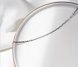Collana Choker in Argento Sterling 925 Placcato Oro Rosa con Design Semplice Ispirato ai Follower di Instagram - Product Image 4