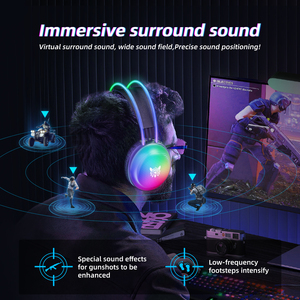 ONIKUMA-<span class=keywords><strong>Casque</strong></span> d'écoute de jeu X29 avec <span class=keywords><strong>prise</strong></span> <span class=keywords><strong>USB</strong></span> 3.5mm filaire, avec microphone HD - Product Image 5