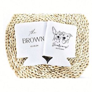 Kit promotionnel personnalisé de refroidisseurs de canettes pour mariage avec motifs uniques pour animaux de compagnie - Product Image 1