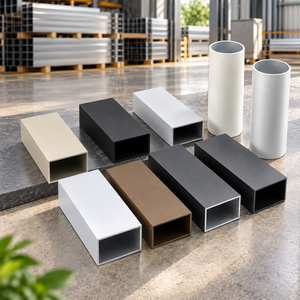 Profils en aluminium revêtus de PVDF avec une excellente résistance aux intempéries, aux UV et à la décoloration pour des applications architecturales et extérieures durables - Product Image 1