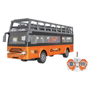 Autobús Urbano de Juguete con Control Remoto, Modelo de Camión Turístico Abrible Puertas, de Plástico, Eléctrico, para Niños, Escala 1:30, con Luces, Autobús Urbano RC - Product Image 1