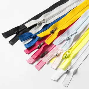 Direct Factory Sale Wholesale 3# 5# Nylon Coil Zipper Roll Long Chain Colorful High Quality Apparel Zippers Stock For Bags Pants