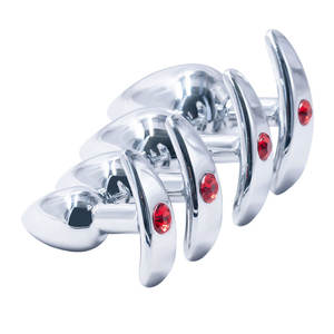 Интимные игрушки для пар: анальные и вагинальные пробки из металла разных размеров для женской мастурбации - Product Image 4