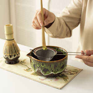 Ensemble de bols à matcha en porcelaine spéciale transfrontalière du Moyen-Orient, origine Dehua, style occidental, cérémonie du thé, durable, écologique - Product Image 3