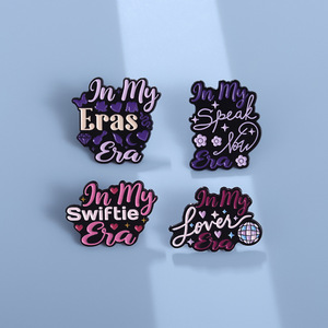 Broche émaillée avec citation inspirante, chanteur superstar, <span class=keywords><strong>phrase</strong></span> <span class=keywords><strong>motivante</strong></span>, pour cadeau de fan et décoration de vêtements - Product Image 5