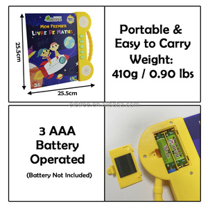 Máquina de Aprendizaje de Matemáticas Electrónica para Niños, Libro Electrónico para Bebés con Matemáticas en Inglés para Preescolar - Product Image 6