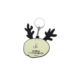 Wholesale Cartoon <b>Anime</b> Cute Kawaii Silicone PVC Deer <b>Keychain</b> Light <b>Keychain</b> Animal Shape 3d Animal Key Chain - Product Image 3