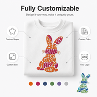 Étiquette thermocollante personnalisée pour enfants, motif 3D en relief, autocollant lavable pour sweat-shirt et t-shirt pour enfants