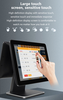Terminal de paiement POS 15,6 pouces économique avec processeur Intel I3/i5/i7 et 8 Go de RAM, écran client Android/Windows 10 pour les magasins de détail