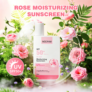 Produits de soin de la peau coréens en marque privée OEM, crème solaire UV, crème solaire imperméable, crème hydratante à la rose, SPF 50, PA+++, - Product Image 2