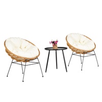Ensembles de jardin empilables Mobilier d'extérieur Chaise de canne chinoise Ensemble de meubles de jardin Chaises de bar italiennes pour la cuisine